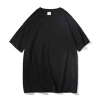 2021 New Summer T Shirt Solid Colors Loose Mens Harajuku Fashion Design 100% Cotton Short Sleeve O-Neck Tee Shirts S-3XL G220512
