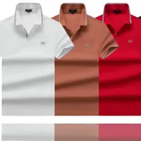 Мужские рубашки Polo Casual Business Tops вышитые рубашки Polo Men Short Slice Homme негабаритный отворотный лацлина T -рубашки 2022 Дизайнерские бренды