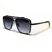Dita Mach Six Limited Men Women نظارات شمسية مصممة مربع المعادن المعدنية أعلى علامات فاخرة عالية الجودة النظارات الشمسية على غرار الأزياء