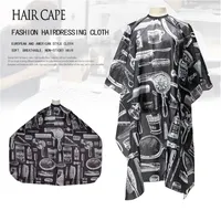 Hairdresser Bib Pattern Cutting Hair Waterproof Cloth Salon Barber Cape Cleaning Hairdressing Apron Professional Haircut Capes 220621