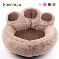 Benepaw 4 colori divani di qualità per cani a forma di zampa per cani da letto lavabile casa morbida cucciolo di gatto da pet resistente a casa Y200330