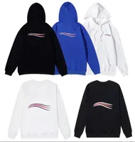 22fw Sea Wave Letters Tryckt hoodie för herrkvinnor Sweatshirts Fashion Pullover Hoodies o-hals tröja Casual Streetwear 2 Styles M-2XL