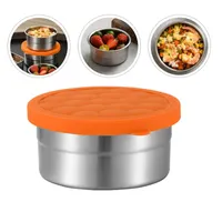 Dinnerware Sets Stainless Steel Lunch Container Box Crisper Portable Bento BoxDinnerware DinnerwareDinnerware