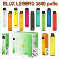 Elux Legend 일회용 전자 담배 장치 키트 3500 퍼프 1500mAh 배터리 10ml 2 % Prefilled Pod 카트리지 vape 펜 대 E 바 럭스 1500