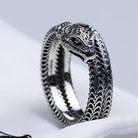 Mujeres Men Snake Finger Ring con estampado Animal Snake Ring para Fiesta de regalo Accesorios de joyería de alta calidad264d