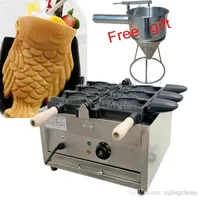 Yeni Ticari Kullanım Gıda İşleme Ekipmanı Dondurma Taiyaki Maker Balık Koni Waffle Machine321p