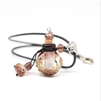 Naszyjniki wisiorek Murano Glass Glass Pendants Lampwork Perfume Fiolki Prezent dla Womenpendant Pendantpendant