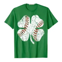 Мужские футболки бейсбол Св. Патрикс День мальчики Мужчины кувшина кувшина Шамрок Индивидуальные продукты одежда бейсбола любитель бейсбола Topsmen's