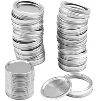 12pc silver ersättningsskruvband ringar mason burk canning lock rost resistent