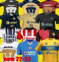 Liga MX 22 23 Club America Chivas Home Soccer Jerseys Leon Unam Pum 2022 2023 Pre Match Cruz Azul Naul Tigres Camisas de Futebol Atlas Special Monterrey Football Shirt