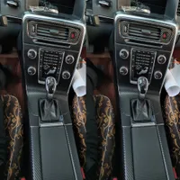 Для Volvo V60 S60 2011-2018 Интерьер центральный контроль Панель управления дверной ручкой 5D Углеродные волокна наклейки наклейки для укладки автомобиля Accessorie