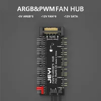 Nav 4-stifts PWM-kylfläktar 5 ARGB-gränssnitt 15Pin SATA Power med 60 cm kabelnav kylare splitterförlängning Adapterusb USB USB