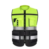 High Visibility Fluorescent Reflective Safety Clothing Cycling Sports Site Construction Workers Night Protective Warning Vest