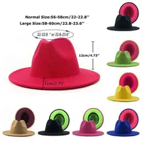 Designer hat Ball Caps fedora hat wide brim Jazz s cowboy for women and winter cap red with black wool bowler wholesale X1W4