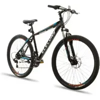 Американский склад Элеконии 26 -дюймовый алюминиевый горный велосипед, Shimano 21 Speed ​​Mountain Bicycle Dual Disc Traim