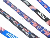 2024 Trump Lanyards KeyChain Party Favor USA Flag ID Badge Holder Key Rem för mobiltelefon DHL Fast DD