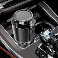 Drink Holder Upgrade Design LED Touch Screen 12V Car Office Cup Heating Cooling Warmer Cooler Smart Mug HolderDrink