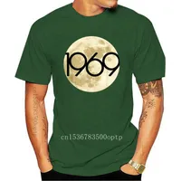 メンズTシャツ50周年記念アポロ11 1969ムーンランディングブラックTシャツサイズM-3XLルーズトップTシャツ人