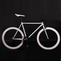 고정 기어 자전거 자전거 자전거 52cm 프레임 DIY 근육 프레임 사이클링 도로 알루미늄 합금 고정 자전거 2608