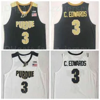 NCAA Баскетбол Purdue Boilermakers #3 Carsen Edwards College College Black White Comeam Color Drushs для спортивных фанатов