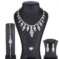 Collar de aretes Godki 2Layers Jewely African Jewelry Sets for Women Wedding Party Crystal Dubai Bridal Set Gift Half22