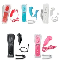 2 in 1 Gamepad For Wii Controller Wireless Remote Controller and Nunchuck For Wii Motion Plus with Silicone Case271K