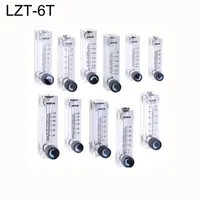 LZT-6T Panel Liquid Flowmeter Air Flow Meter Rotameter water 2-20LPH 4-40LPH 6-60LPH 10-100LPH 16-160LPH Gas 50ML-100L min
