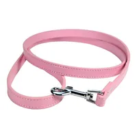 Practical Soft Lead Traction Rope Pet Leash Durable PU Leather Dog Alloy Buckle Small Medium Portable Walking Running