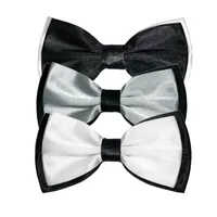 Bow Ties 8/3/1pcs 성인 Bowtie Classic Black Grey Butterfly Wedding Party Necktie Men Suit Tuxedo Pet Tie