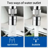 Grifos de cocina 360 ° Girador giratorio Ayerador Ayerador Agua de agua grifo Ajuste 2 modos 2 modos de burbujas de burbujas Adaptador