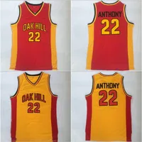 #22 Carmelo Anthony Basketball Shirts Mens Melo Carmelo Anthony Oak Hill HI229Z