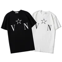 夏の男性女性Tシャツと手紙印刷されたカジュアルメンズTシャツ最高品質の男性ファッションティーストリートアパレル2色サイズS-6XL