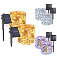 Strings 12Metre 100LED Solar LED String Light Garland Waterproof Christmas Wedding Decoration For Home PartyLED