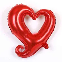 18 인치 금 보라색 붉은 심장 사랑 풍선 장식 순수한 컬러 호일 헬륨 발린 웨딩 발렌타인 데이 생일 파티 장식품 공급품 vtmtl1464