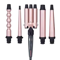 Interchangeable Curling Wand Hair Curlers lissers C98-Mocemtry-US New 5 in 1 Curling Wands Set PTC Chiled LCD Monitor 100% tourmaline en céramique sûre à double tension
