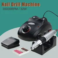 Electric Manicure Machine 3500020000 RPM Nail Drill Set Nail Art Sanding File Gel Cuticle Remover Ceramic Cutter Nail Art Tools 220518