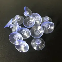 Hooks & Rails 20pcs Rubber Clear Suction Cup 20mm Thick Tempered Glass Film Mushroom Head Powerful Vacuum Hook SupplieHooks