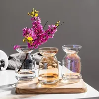 Вазы Цветочная ваза для украшения стола Гостиная Стеклянная украшения ручной работы ручной работы ручной работы