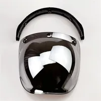 Motorradhelme Universal Vintage Open Face Helm Bubble Visor Retor Windschutzschild Casco Objektiv Accessorie