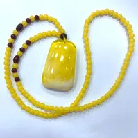 Collares colgantes Natural 6 mm mexicano Amber Beeswax 36 56 Collar de 15 mm Square 100% Certificate