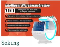 Professional 8 IN1 Diagnosi della pelle Sistema idrana dermabrasione Bio-lifting Spa Macchina idro-microdermoabrasione dell'ossigeno macchina per l'uso del salone di bellezza