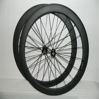 Karbon tekerlek bisikletleri 700c 50mm OEM karbon katkı tekerlekleri Yol bisiklet tekerleği novatec hubs 23mm geniş yol jantları karbon bisikleti221e