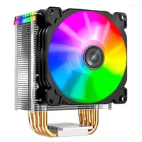 Fans Coolings PC Computer Water Cooling Accessories CPU Cooler 4 Heat Pipe Tower RGB PWM 4Pin Fan Radiator för Intel/AMD Motherboard Rose2