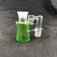 Green bottle recycler bong glass hookah carta oil rig pipe 14mm joint concessions welcome to order277c