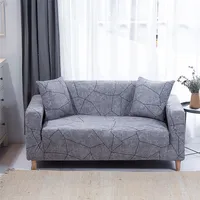 Coperchio di divano stampato S-Emiga per soggiorno elastico Slittatura elastica Coperchio di divano angolare sezionale 1/2/3/3/4 posti 220524