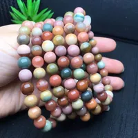 Beaded Strands Pc Natural Alxa Agate Bracelet Round Bead Crystal Healing Stone Fashion Jewelry Gift For Women MenBeaded