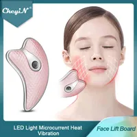 CkeyiN Guasha Scraping Facial Massager LED Light Microcurrent Skin Rejuvenation Body Massage Machine Face Lifting Slimming 45 Q060289s
