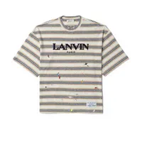 Star Fashion T-Shirt Galley 'Dept Shirt Dept Co Naam Lanvinn Langfan Letter Borduurwerk Stripe Splash Inkt Men's and Women's Short Sleeve T-Shirt