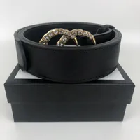 2022 brand men designers belts luxury mens and womens ceinture pearl + diamond buckle belt length 105-125cm width 3.8cm with box