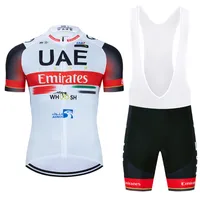 2022 UAE Cycling Jersey Pro Team Cycling Vêtements ROPA Ciclismo Mens Short Bike Shirt MTB BICYLY GEL PAD BIB